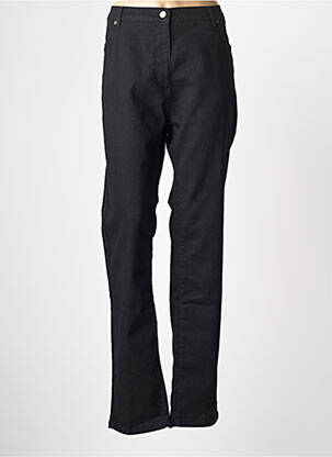 Jeans coupe droite stretch taille normale noir GRIFFON femme