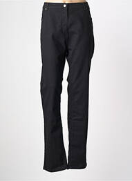 Jeans coupe droite stretch taille normale noir GRIFFON femme
