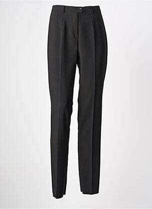 Pantalon slim tissage popeline taille normale noir GRIFFON femme
