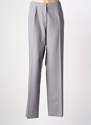 Pantalon droit stretch taille normale gris GRIFFON femme