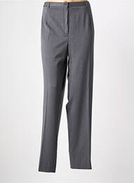 Pantalon droit stretch taille normale gris FRANCE RIVOIRE femme