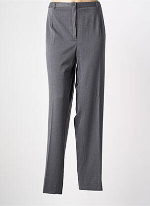 Pantalon droit stretch taille normale gris FRANCE RIVOIRE femme