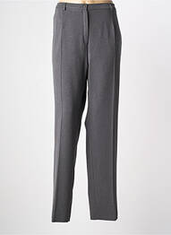 Pantalon droit stretch taille normale gris FRANCE RIVOIRE femme