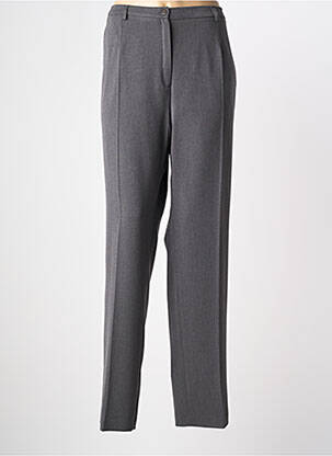 Pantalon droit stretch taille normale gris FRANCE RIVOIRE femme