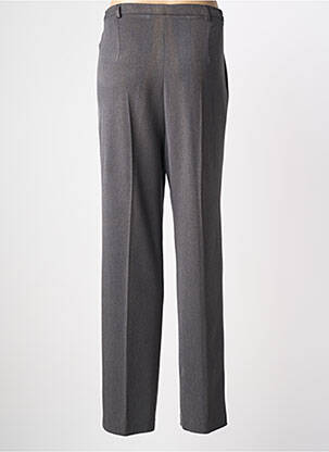 Pantalon droit stretch taille normale gris FRANCE RIVOIRE femme