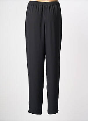 Pantalon droit tissage popeline taille normale noir PL COUTURE femme