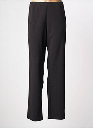 Pantalon droit stretch taille normale noir FRANCE RIVOIRE femme