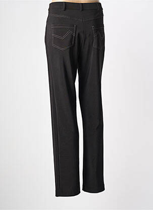 Pantalon droit stretch taille normale noir FRANCE RIVOIRE femme