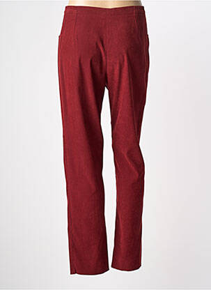 Pantalon droit stretch taille normale rouge FRANCE RIVOIRE femme