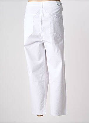 Pantacourt coupe droite taille normale blanc GRIFFON femme