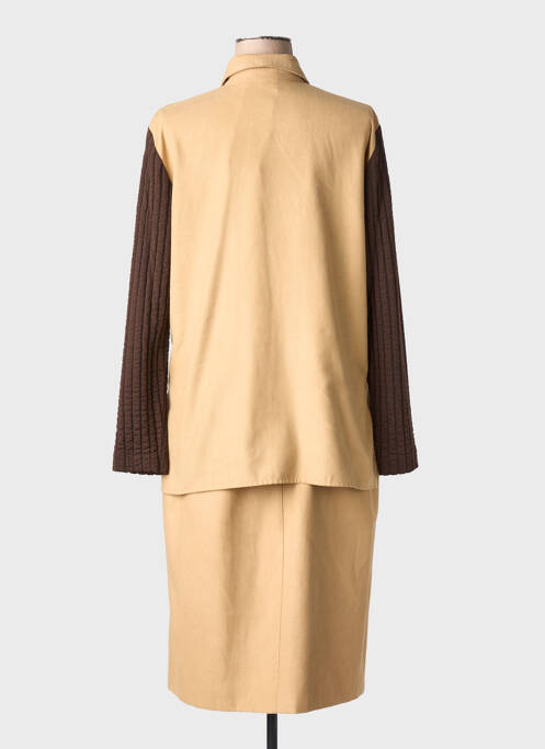 Ensemble jupe fermeture boutonnée sur le devant beige CHARLES GUITARD femme