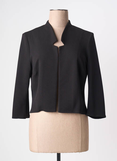 Veste casual poches noir FRANCE RIVOIRE femme