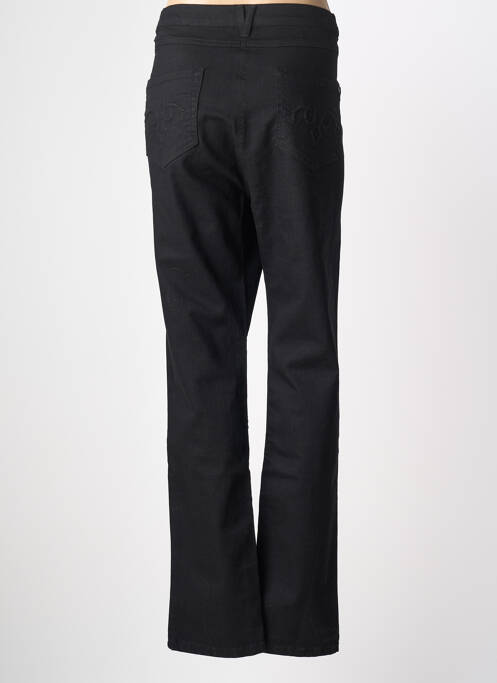 Jeans coupe droite stretch taille normale noir GRIFFON femme