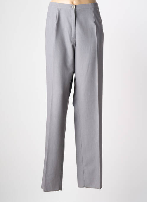 Pantalon droit stretch taille normale gris GRIFFON femme