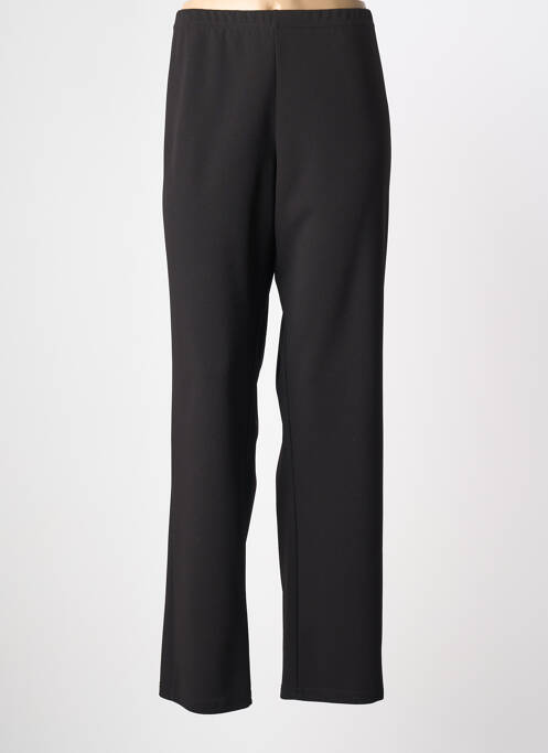 Pantalon droit stretch taille normale noir FRANCE RIVOIRE femme