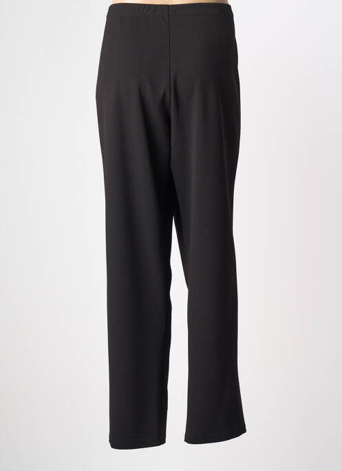 Pantalon droit stretch taille normale noir FRANCE RIVOIRE femme