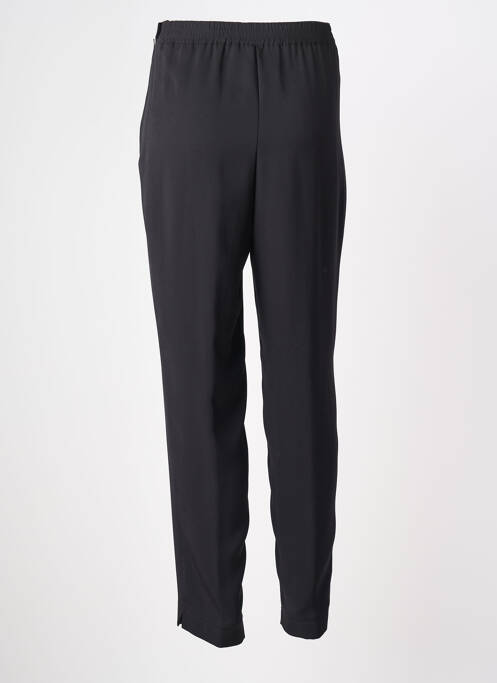 Pantalon droit taille élastique taille normale noir PL COUTURE femme