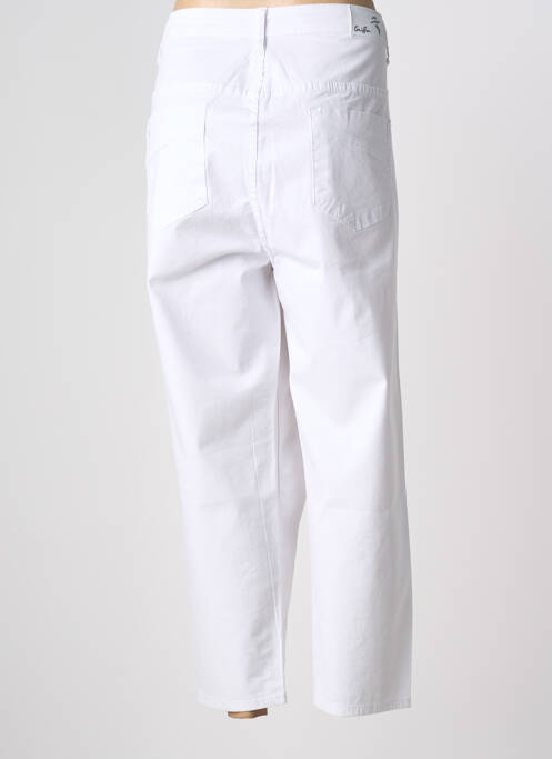 Pantacourt blanc GRIFFON femme