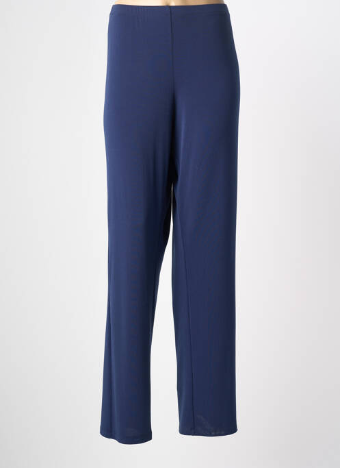Pantalon droit bleu FRANCE RIVOIRE femme