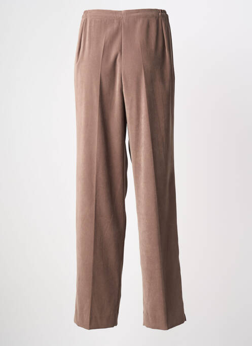 Pantalon droit marron FRANCE RIVOIRE femme