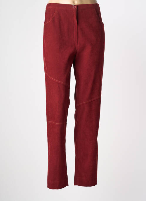 Pantalon droit rouge FRANCE RIVOIRE femme