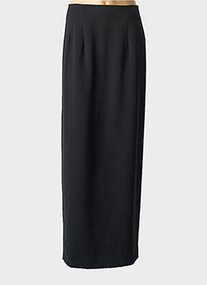 Jupe longue fermeture zippée au dos noir MIRALINA femme
