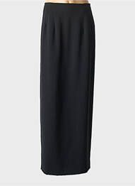 Jupe longue fermeture zippée au dos noir MIRALINA femme