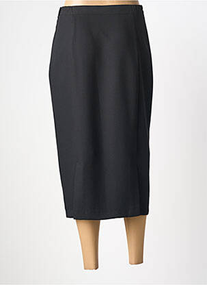 Jupe mi-longue fermeture zip latéral noir PL COUTURE femme