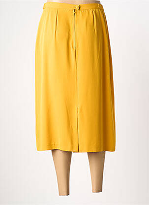 Jupe mi-longue coupe droite jaune CHARLES GUITARD femme