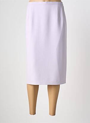Jupe mi-longue coupe droite violet ANN TAYLOR femme