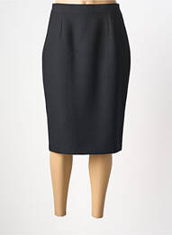 Jupe mi-longue coupe droite noir PL COUTURE femme