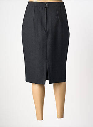 Jupe mi-longue coupe droite noir PL COUTURE femme