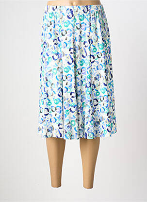 Jupe mi-longue bleu GRIFFON femme