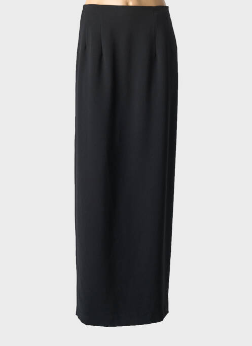 Jupe longue fermeture zippée au dos noir MIRALINA femme