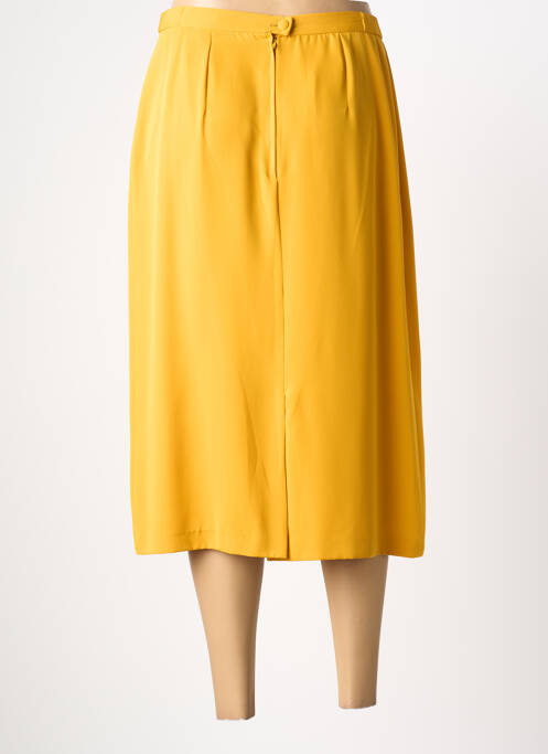 Jupe mi-longue coupe droite jaune CHARLES GUITARD femme