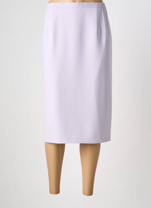Jupe mi-longue coupe droite violet ANN TAYLOR femme