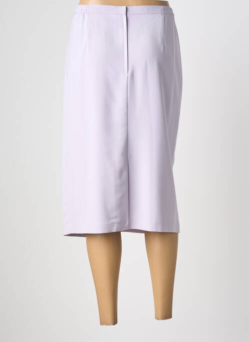 Jupe mi-longue coupe droite violet ANN TAYLOR femme