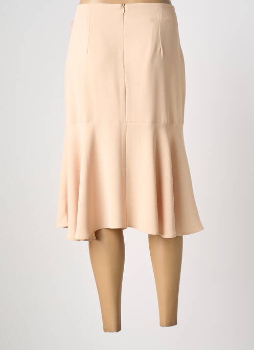 Jupe mi-longue coupe évasée beige MATHIEU PARIS femme