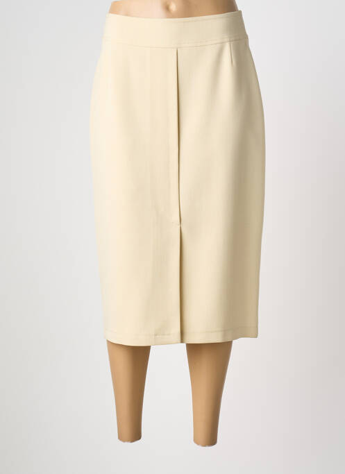 Jupe mi-longue beige PL COUTURE femme