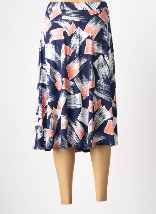 Jupe mi-longue bleu FRANCE RIVOIRE femme