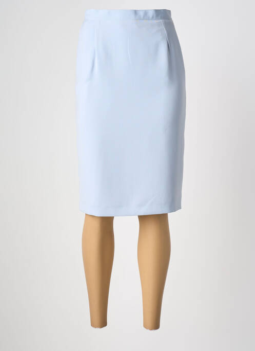 Jupe mi-longue bleu SARAH B femme