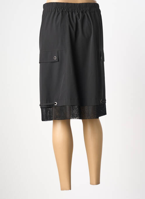 Jupe mi-longue noir GRIFFON femme