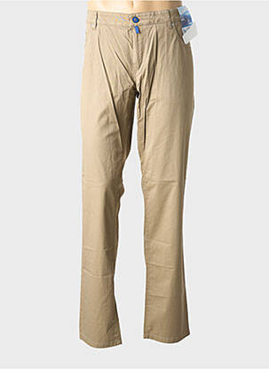 Pantalon slim tissage popeline taille normale beige M5 BY MEYER homme