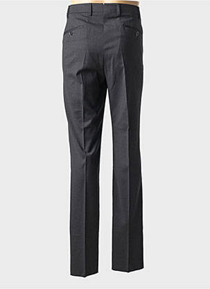 Pantalon chino fermeture zippée sous rabat avec crochet taille haute gris MMX homme