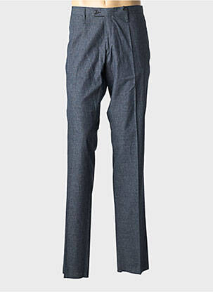 Pantalon slim tissage chiné taille normale bleu MR. RICK TAILOR homme
