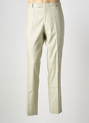 Pantalon slim taille à pinces taille normale beige BRUUNS BAZAAR homme