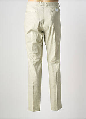 Pantalon slim taille à pinces taille normale beige BRUUNS BAZAAR homme