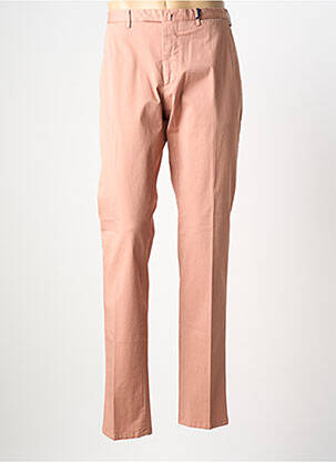 Pantalon chino tissage popeline taille normale rose SANTANIELLO homme