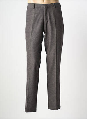 Pantalon slim tissage chiné taille haute gris MANUEL RITZ homme