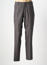 Pantalon slim tissage chiné taille haute gris MANUEL RITZ homme